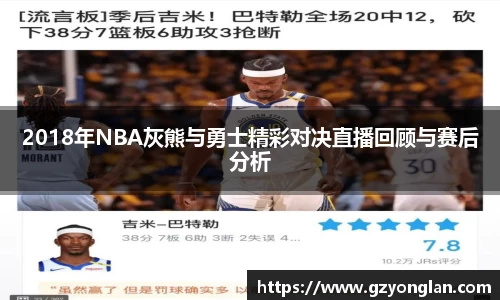 2018年NBA灰熊与勇士精彩对决直播回顾与赛后分析